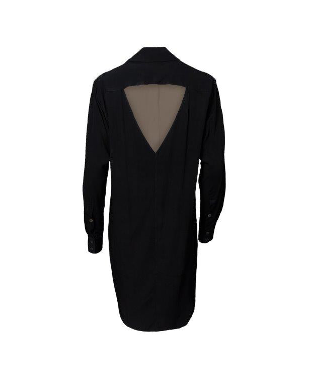 black silk dress, black silk pyjama dress, black silk backless dress, black silk shirt dress